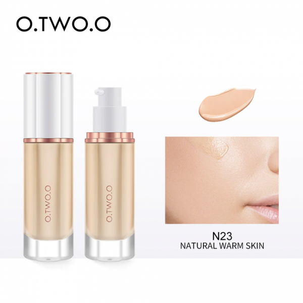 Тональная основа под макияж O.TWO.O Shine № 23 Natural Warm Skin 30 ml водостойкая